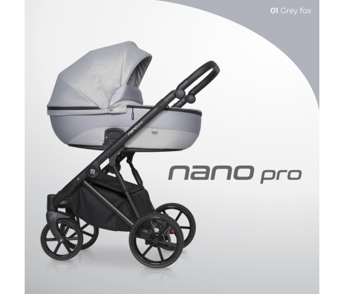 Riko Nano Pro GreyFox Bērnu rati 2 in 1