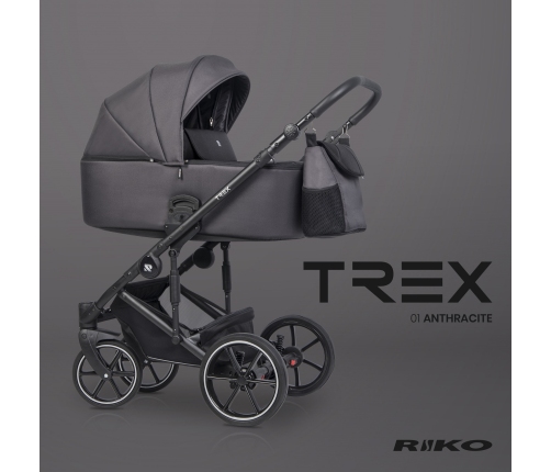 Riko Trex Anthracite Bērnu rati 2in1