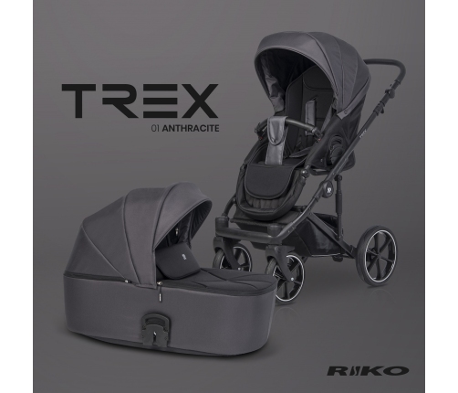 Riko Trex Anthracite Bērnu rati 2in1
