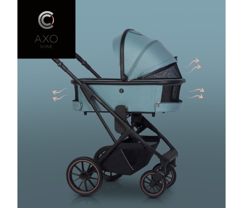 Люлька для колясок Cavoe Axo Shine Boho Green