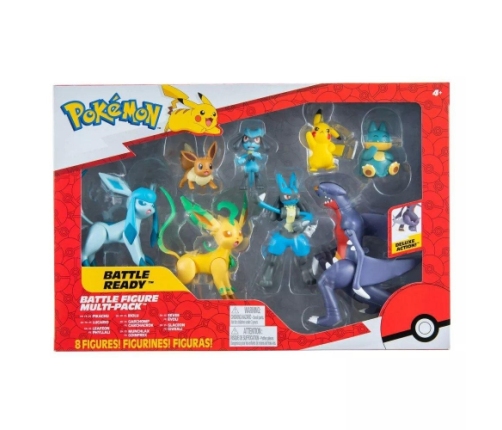 Jazwares - Pokemon Battle Ready Battle Figure Multi-Pack 8 Figures