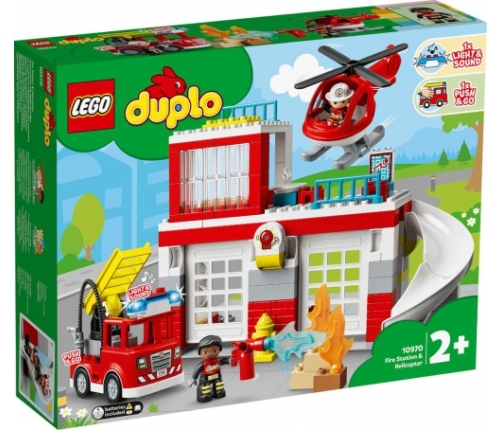 Lego 10970 - Duplo Fire Station And Helicopter