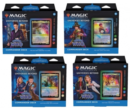 Magic the Gathering - Doctor Who Commander Deck Display 4 Pcs
