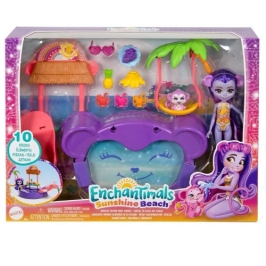 Mattel - Enchantimals Sunshine Beach Monkey Splash Pool Playset Mattel - Enchantimals Sunshine Beach Monkey Splash Pool Playset