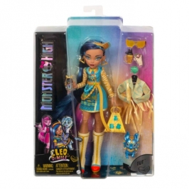 Mattel - Monster High Cleo De Nile Doll With Blue Streaked Hair And Pet Dog Mattel - Monster High Cleo De Nile Doll With Blue Streaked Hair And Pet Dog