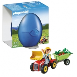 Playmobil 4943 - Country Farm Boy with Children's Tractor Gift Egg