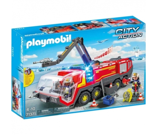 Playmobil 71371 - Airport Fire Truck with Light and Sound