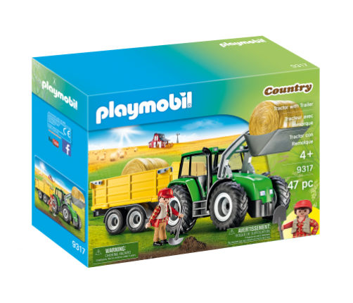 Playmobil 9317 - Tractor with Trailer