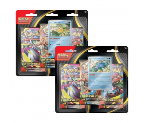 Pokemon - TCG Mega Evolution 3-Pack Blister Assortment (French)