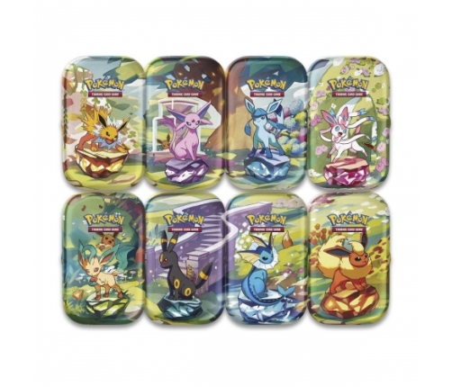 Pokemon - TCG Scarlet And Violet Prismatic Evolutions Mini Tin One Random Selection From Assortment