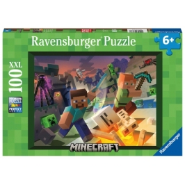 Ravensburger - Puzzle 100 XXL Monster Minecraft Ravensburger - Puzzle 100 XXL Monster Minecraft