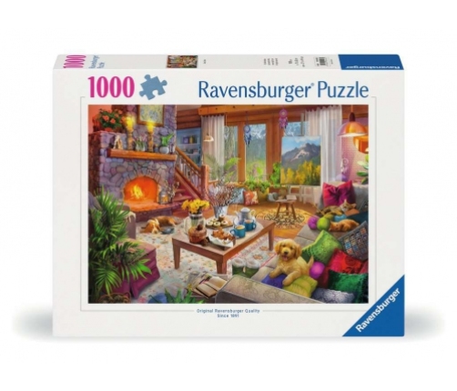 Ravensburger - Puzzle 1000 Cozy Cabin