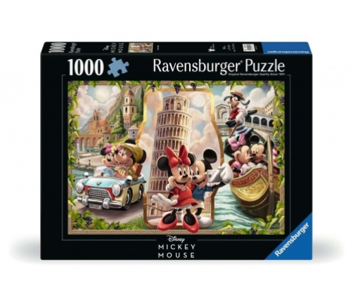 Ravensburger - Puzzle 1000 Disney Mickey Mouse Vacation Mickey And Minnie