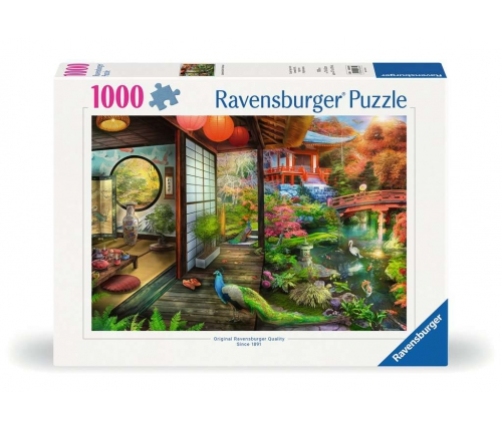 Ravensburger - Puzzle 1000 Kyoto Japanese Garden Teahouse