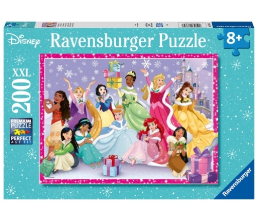 Ravensburger - Puzzle 200 XXL Disney Princess A Magical Christmas