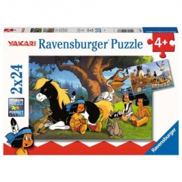 Ravensburger - Puzzle 2x24 Yakari And His Friends