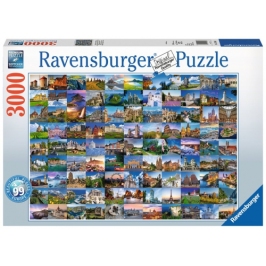 Ravensburger - Puzzle 3000 99 Beautiful Places In Europe