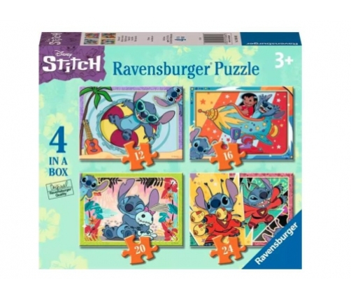 Ravensburger - Puzzle 4in1 Disney Stitch