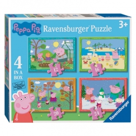 Ravensburger - Puzzle 4in1 Peppa Pig Seasons