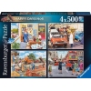 Ravensburger - Puzzle 4x500 Happy Days No 6 Work Day Memories Ravensburger - Puzzle 4x500 Happy Days No 6 Work Day Memories
