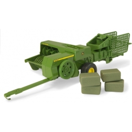 Tomy - Britains Big Farm John Deere 348 Square Bailer And 4 Bales