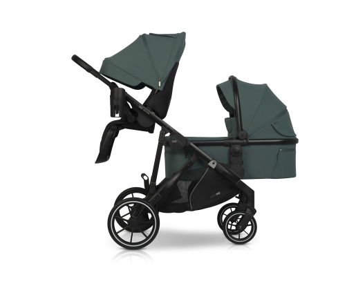 Wózek dziecięcy EasyGo Duoflex Sage Green 2 siedziska 1 gondola