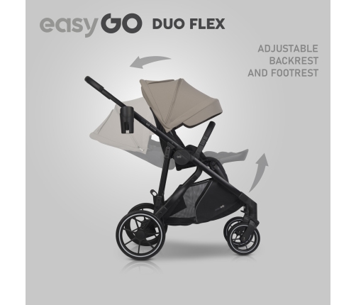 Gondola do wózka dziecięcego EasyGo Duoflex Savana Beige