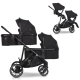 Easygo Duoflex Ebony Black Dvīņu rati