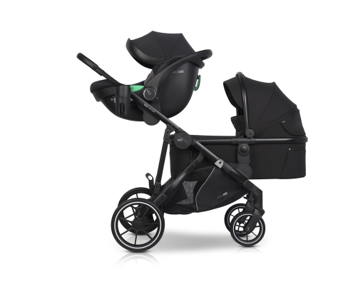 EasyGo Duoflex Ebony Black Dvīņu rati