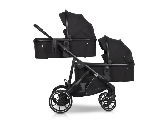 EasyGo Duoflex Ebony Black Dvīņu rati