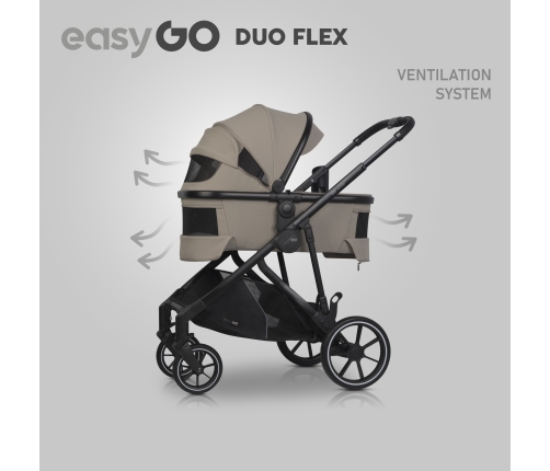EasyGo Duoflex Savana Beige Коляска для двойняшек