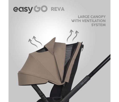 EasyGo Reva Golden Beige Детская коляска 2in1