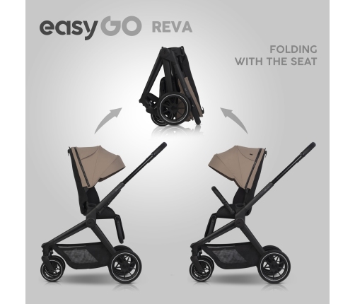 EasyGo Reva Golden Beige Детская коляска 2in1