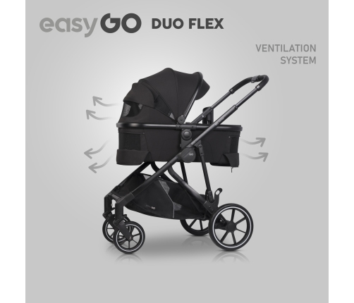 EasyGo Duoflex Ebony Black Pastaigu rati