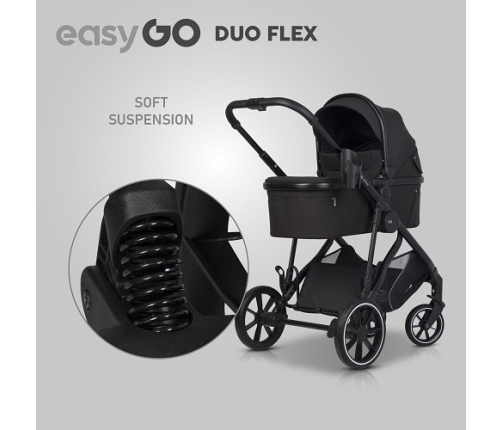 EasyGo Duoflex Ebony Black Pastaigu rati