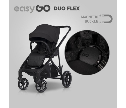 EasyGo Duoflex Ebony Black Pastaigu rati
