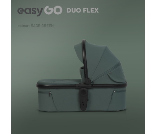 Wózek dziecięcy EasyGo Duoflex Sage Green 2 siedziska 2 gondole