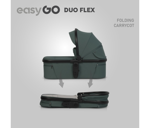 Wózek dziecięcy EasyGo Duoflex Sage Green 2 siedziska 2 gondole