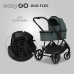 Wózek dziecięcy EasyGo Duoflex Sage Green 2 siedziska 2 gondole