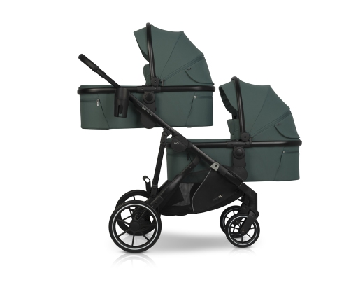 Wózek dziecięcy EasyGo Duoflex Sage Green 2 siedziska 2 gondole