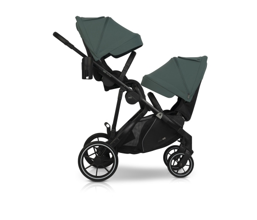 Wózek dziecięcy EasyGo Duoflex Sage Green 2 siedziska 2 gondole