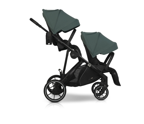 Wózek dziecięcy EasyGo Duoflex Sage Green 2 siedziska 2 gondole