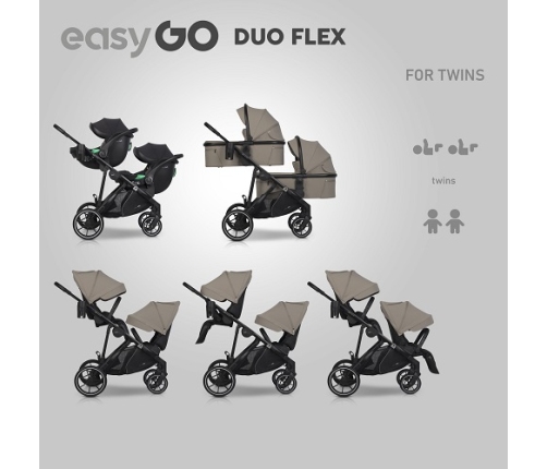 EasyGo Duoflex Savana Beige Прогулочная коляска