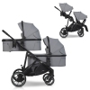EasyGo Duoflex Cloudy Gray Коляска для двойняшек