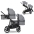 EasyGo Duoflex Cloudy Gray Коляска для двойняшек