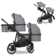 EasyGo Duoflex Cloudy Gray Коляска для двойняшек