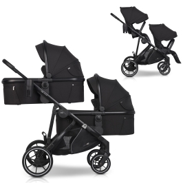 Easygo Duoflex Ebony Black Dvīņu rati