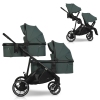 Wózek dziecięcy EasyGo Duoflex Sage Green 2 siedziska 2 gondole