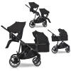 Easygo Duoflex Ebony Black Dvīņu rati