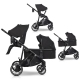 EasyGo Duoflex Ebony Black Коляска для двойняшек